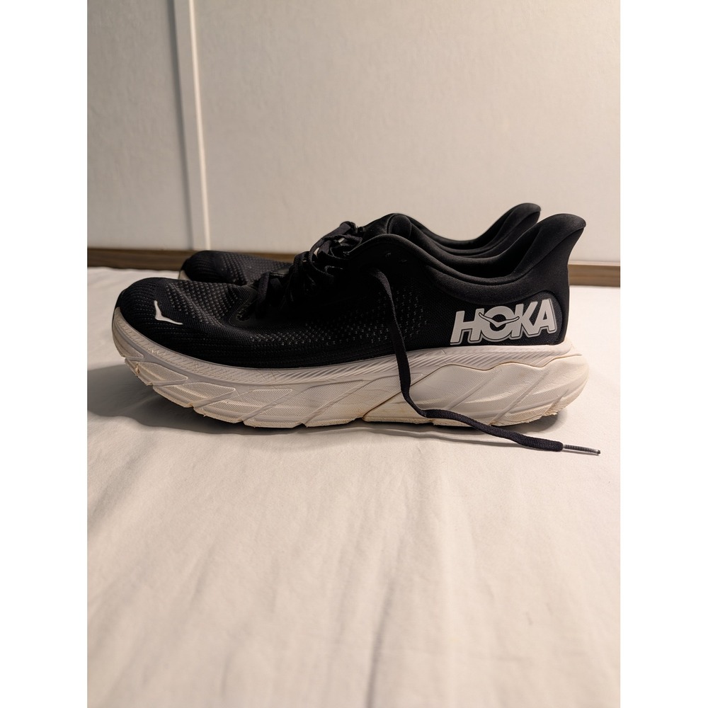 Hoka Arahi 7 Mens Running Shoes Black White 1147850 BWHT Size 10 D